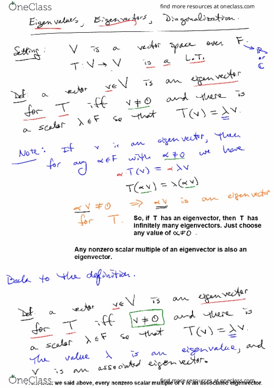 MATH 4377 Lecture Notes - Lecture 12: Triangular Matrix, European Route E6, Eigenvalues And Eigenvectors thumbnail