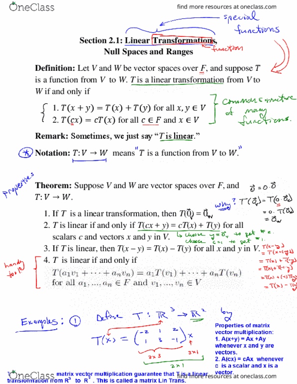 MATH 4377 Lecture Notes - Lecture 4: Linear Map, Differential Operator, Transpose thumbnail