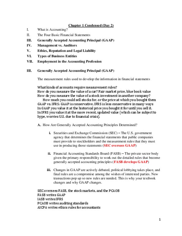 ACCT 1201 Chapter Notes - Chapter 1: International Financial Reporting Standards, International Accounting Standards Board, Financial Statement thumbnail