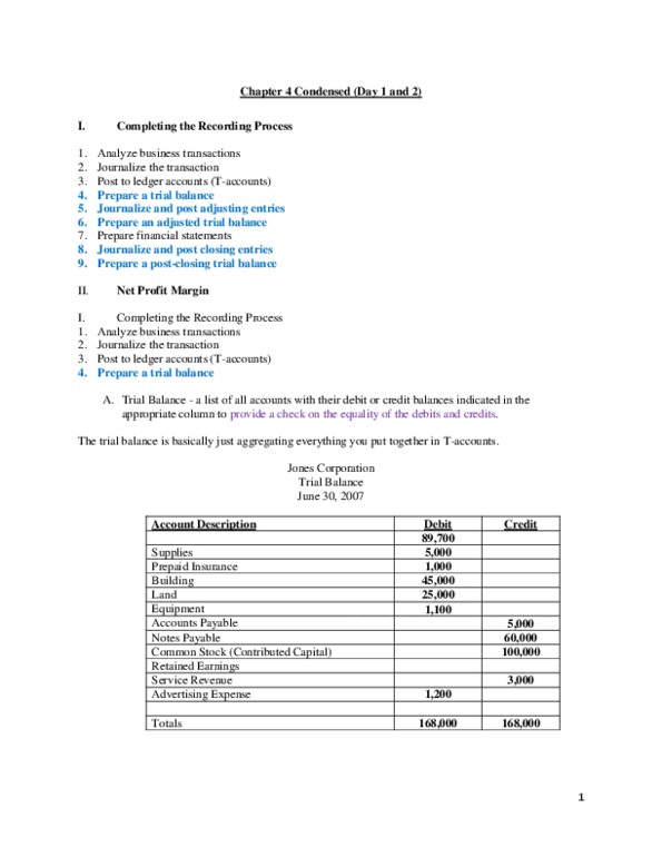 ACCT 1201 Chapter Notes - Chapter 4: Accounts Payable, Trial Balance, Interest Expense thumbnail