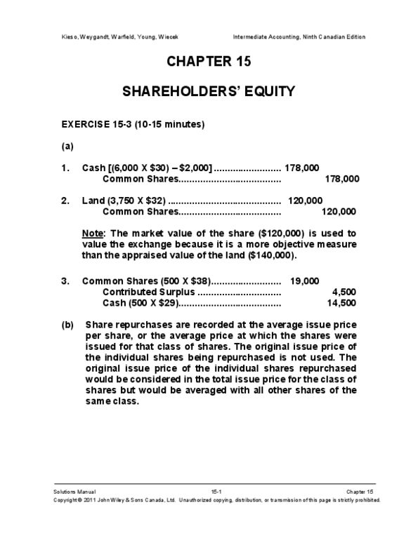 Management and Organizational Studies 3361A/B Chapter Notes - Chapter 15: John Wiley & Sons, Dividend, Retained Earnings thumbnail