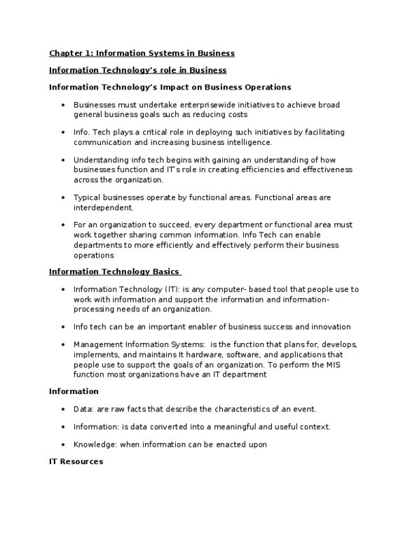 COMMERCE 2KA3 Chapter 1: Commerce 2KA3 - Chapter 1 Summary thumbnail