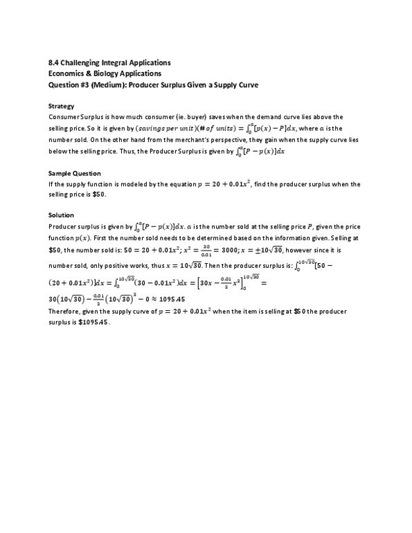 MAT136H1 Lecture Notes - Economic Surplus, Demand Curve thumbnail