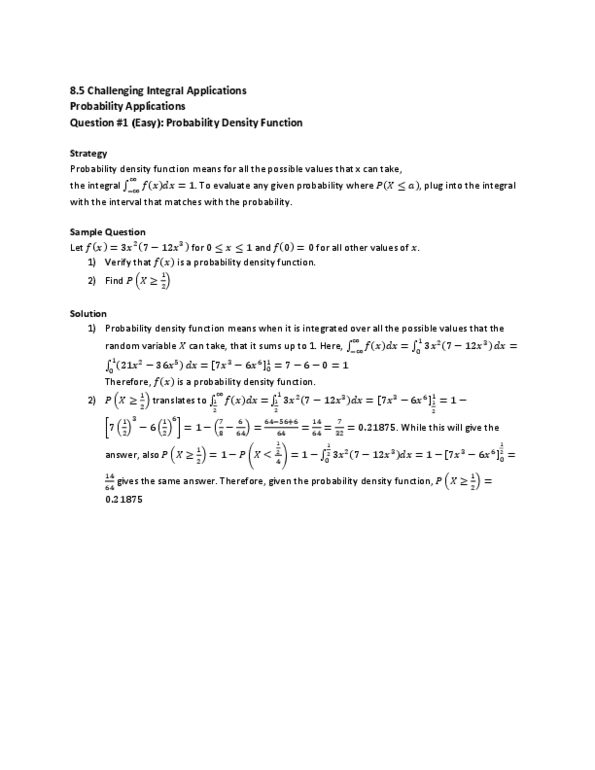 MAT136H1 Lecture Notes - Random Variable thumbnail