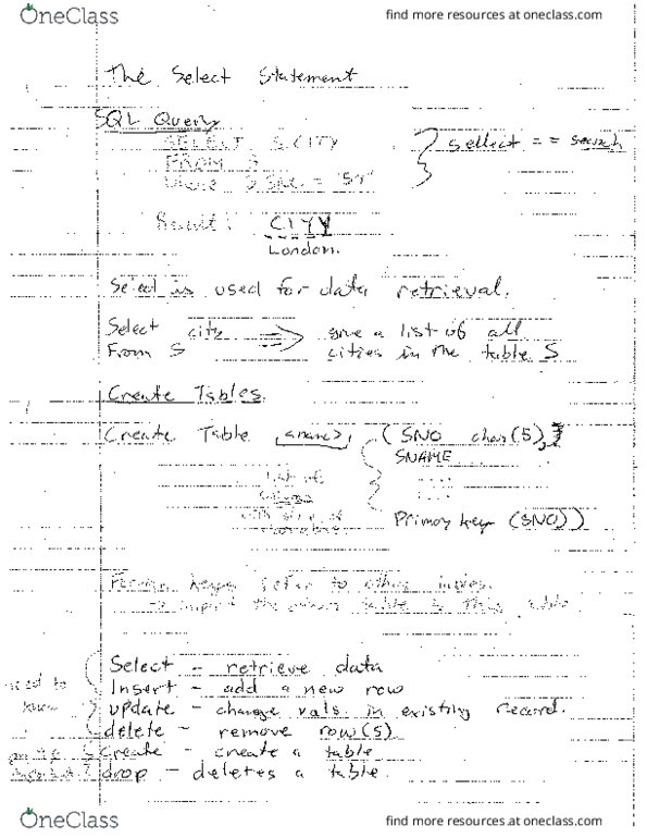 CIS 2750 Lecture 10: SQL 02 thumbnail