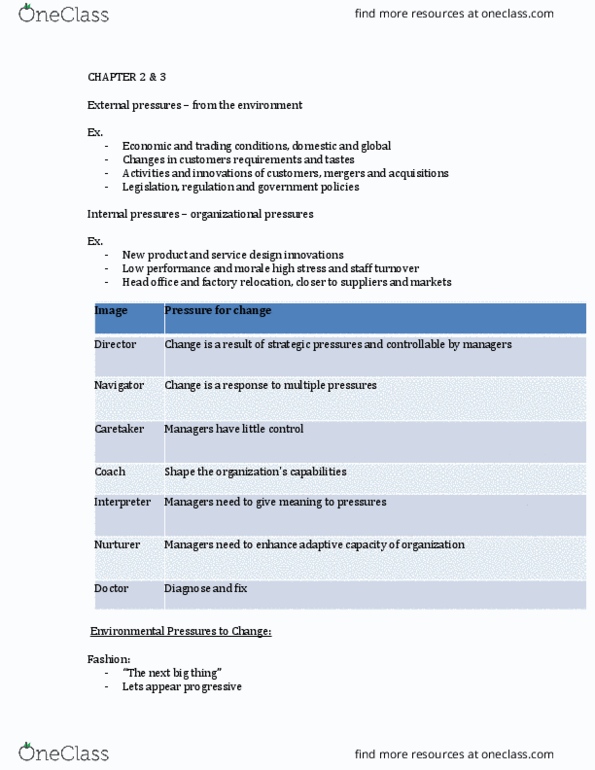 MHR 650 Lecture Notes - Lecture 3: Geopolitics, Change Management, Adaptive Capacity thumbnail