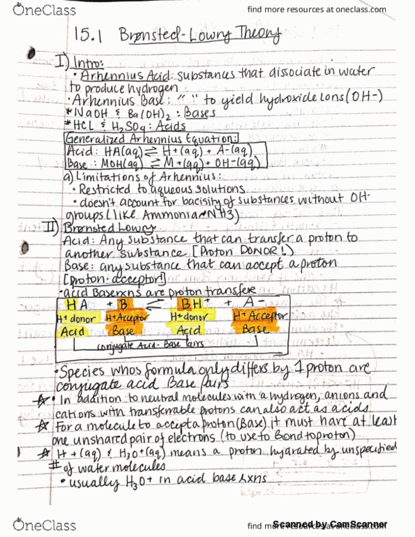 CHEM-C 118 Chapter 15: Ch 15 textbook notes thumbnail