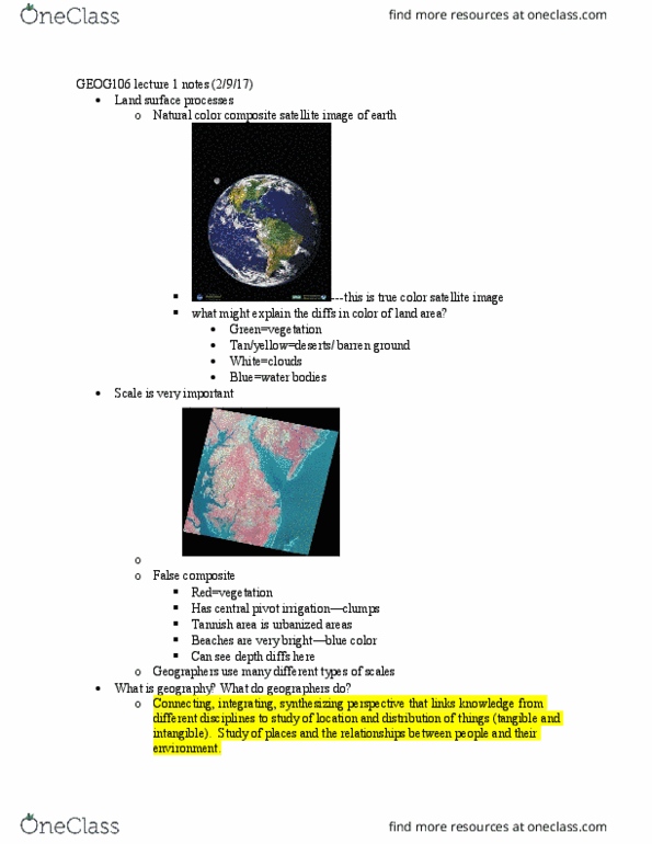 GEOG106 Lecture Notes - Lecture 1: Water Vapor, Human Geography, Rain Shadow thumbnail
