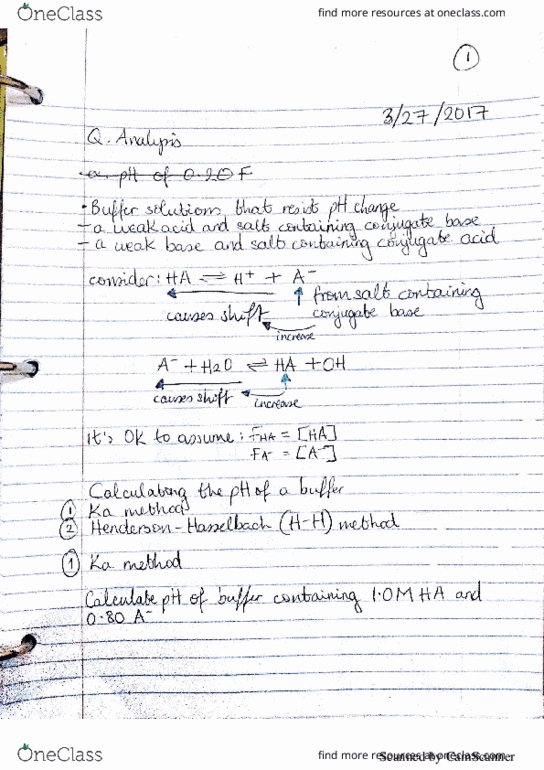 CHE-2210 Lecture 11: Buffers, Polyprotic acids thumbnail