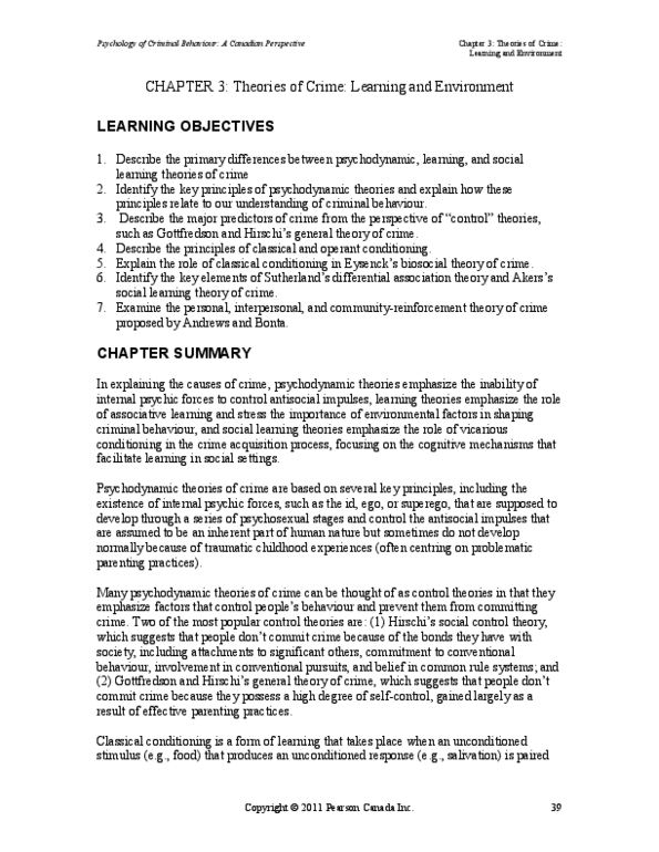 PSYC39H3 Lecture Notes - Social Control Theory, Toilet Training, Edwin Sutherland thumbnail