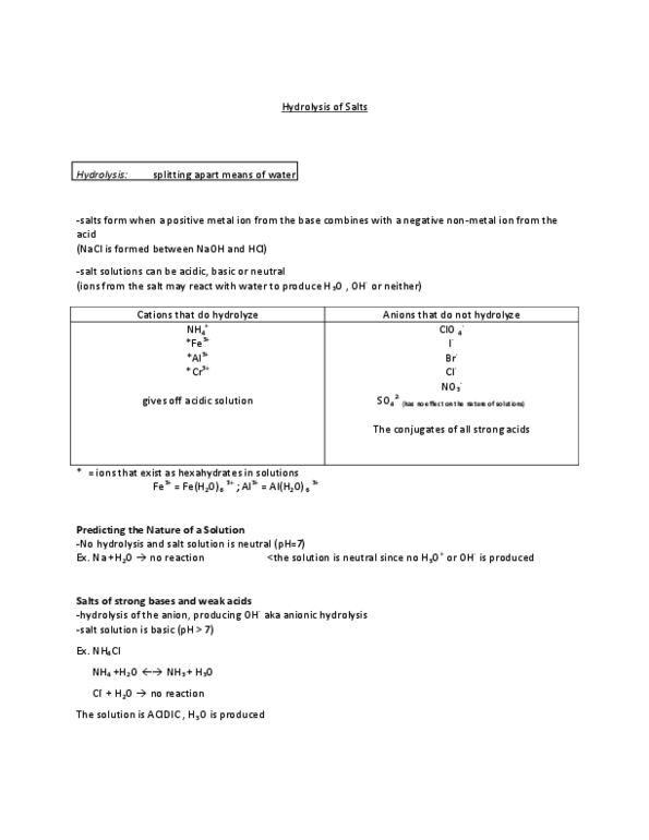 CHEM 1114 Lecture Notes - Amphoterism, Sodium Chloride, Nonmetal thumbnail