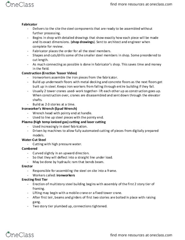 ARC 418 Lecture Notes - Lecture 6: Cottage Cheese, Air-Supported Structure, Intumescent thumbnail