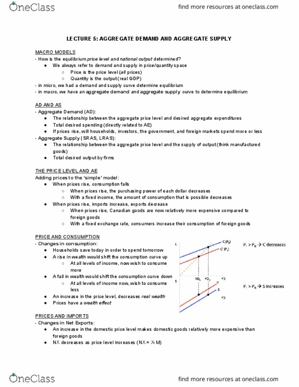 ECO102H1 Lecture Notes - Lecture 5: Aggregate Supply, Aggregate Demand, Economic Equilibrium thumbnail