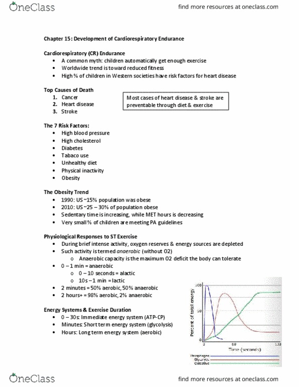 Kinesiology 3347A/B Chapter Notes - Chapter 15: Phosphocreatine, Altitude Training, Hypertension thumbnail