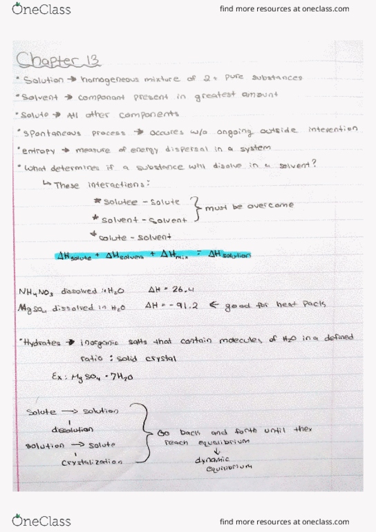 CHY 122 Lecture Notes - Lecture 2: Freezing-Point Depression, Miscibility, Spontaneous Process thumbnail