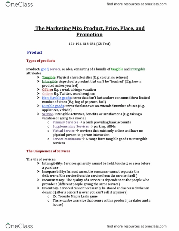 Management and Organizational Studies 1021A/B Lecture Notes - Lecture 9: Shoppers Drug Mart, Search Engine Optimization, Generic Brand thumbnail