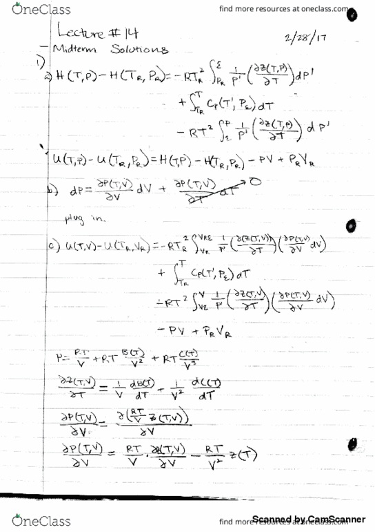 CH ENGR 102A Lecture 14: Lecture 14 thumbnail