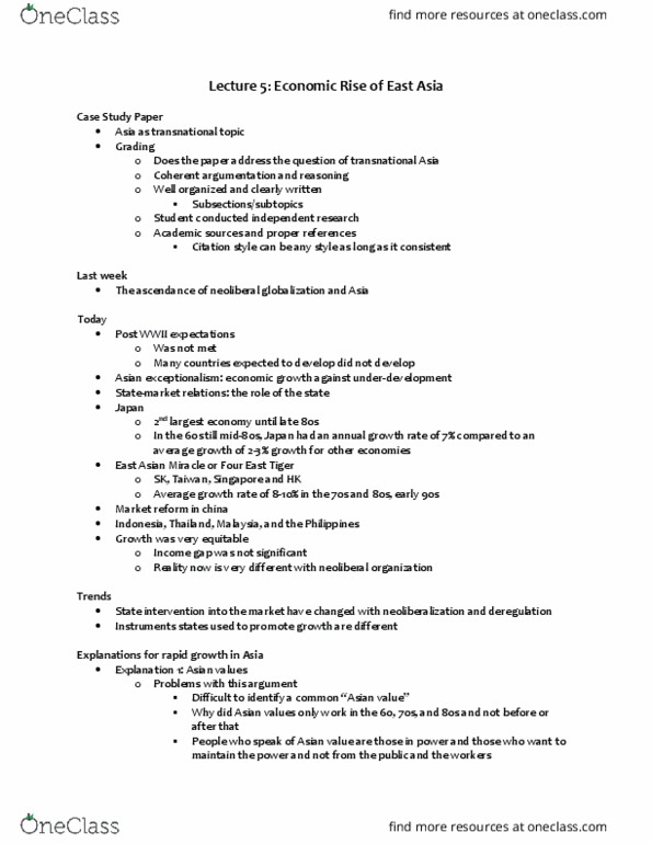 SOC298H1 Lecture Notes - Lecture 5: Japan Business Federation, Development Bank Of Japan, Price Controls thumbnail