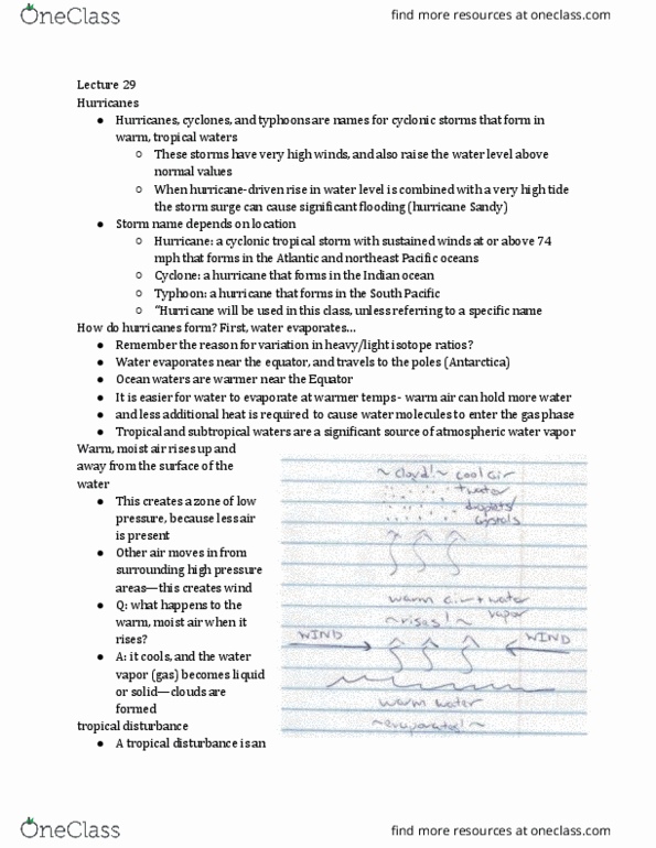 EESC1168 Lecture Notes - Lecture 29: Hurricane Sandy, Indian Ocean, Coriolis Force thumbnail