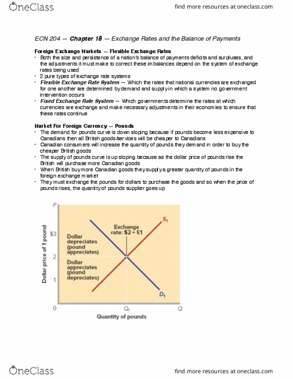 ECN 204 Chapter Notes - Chapter 18: Foreign Exchange Market, Canadian Dollar, Purchasing Power Parity thumbnail