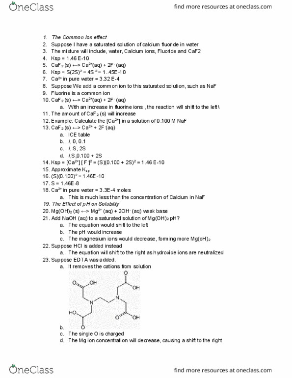 CHEM 1032 Lecture Notes - Lecture 34: Calcium Fluoride, Fluorine, Fluoride thumbnail
