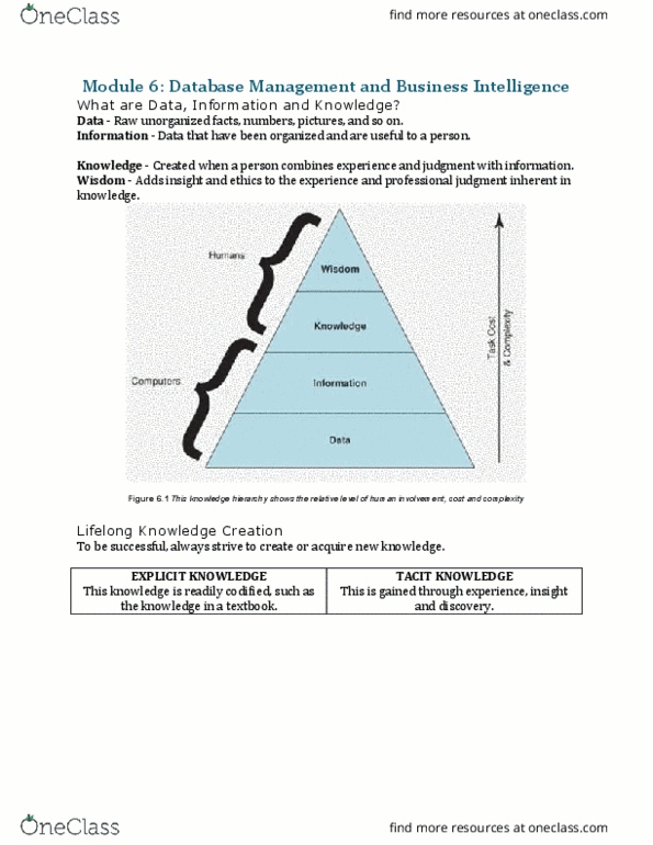 COMM 226 Chapter Notes - Chapter 6: Relational Database Management System, Database, Logical Data Model thumbnail