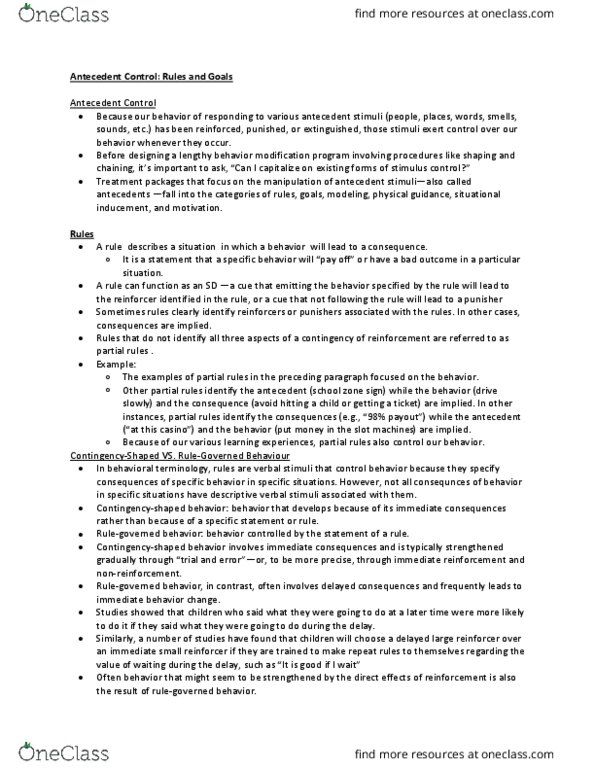 PSYB45H3 Chapter Notes - Chapter 17: Stimulus Control, Caffeine, Insomnia thumbnail