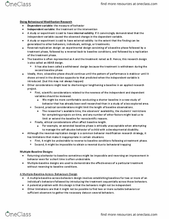 PSYB45H3 Chapter Notes - Chapter 22: Internal Validity, Developmental Disability, Normative Social Influence thumbnail