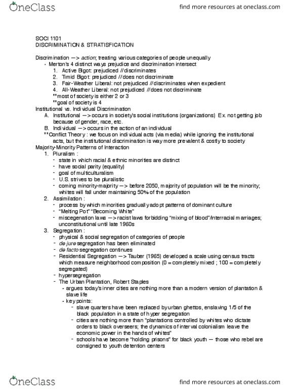 SOCI 1101 Lecture Notes - Lecture 4: Chronic Poverty, Poverty Trap, Working Poor thumbnail