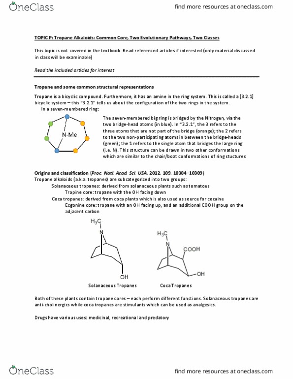 Chemistry 3393A/B Lecture Notes - Lecture 16: Anticholinergic, Phenyl Group, Racemic Mixture thumbnail