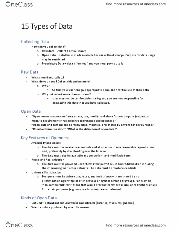 CIS 2250 Lecture 15: 15 Types of Data thumbnail