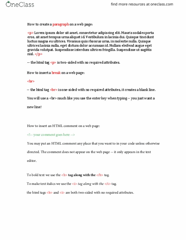 CS 202 Lecture Notes - Lecture 7: Fringilla, Text Editor thumbnail