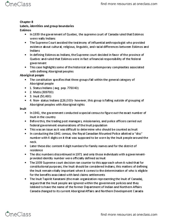 SOC375H5 Chapter Notes - Chapter 8: Development Corporations, 6 Years, Tuberculosis thumbnail