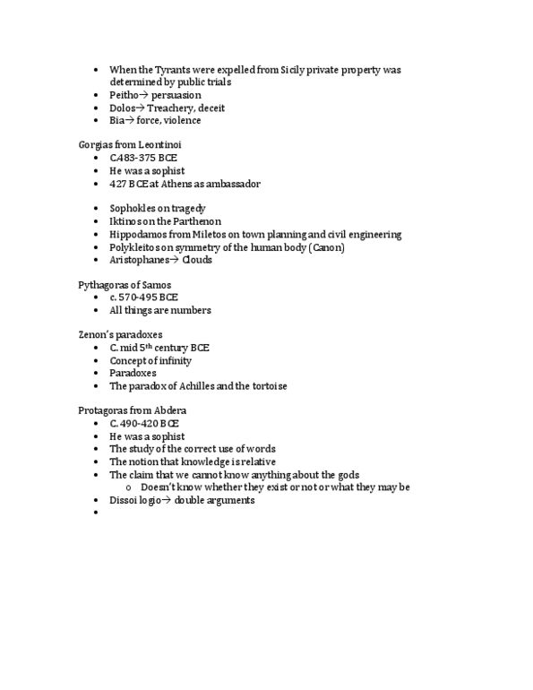 CLST 100 Lecture Notes - Miletus, Ictinus, Lentini thumbnail