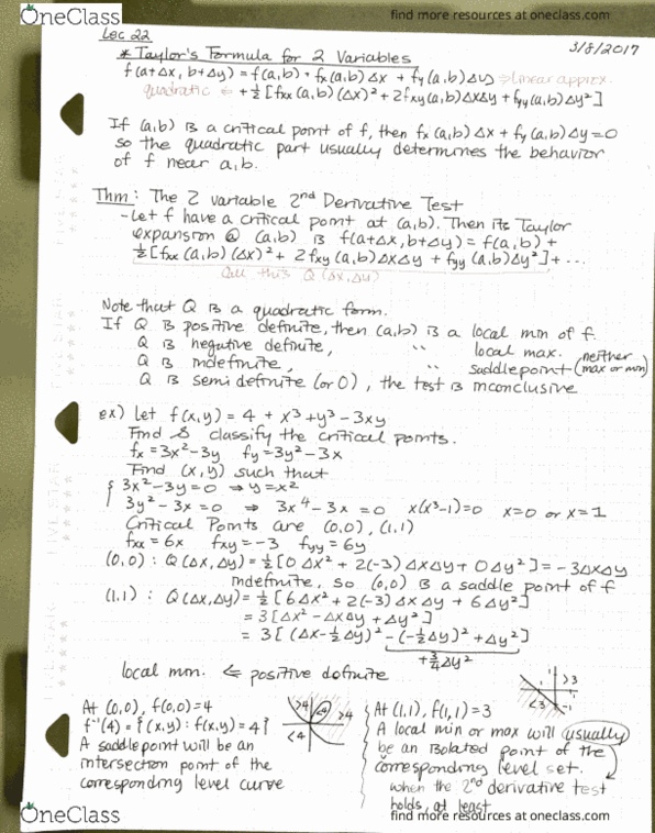 MATH 234 Lecture Notes - Lecture 22: Public Radio Exchange, Level Set, Computer-Aided Technologies thumbnail
