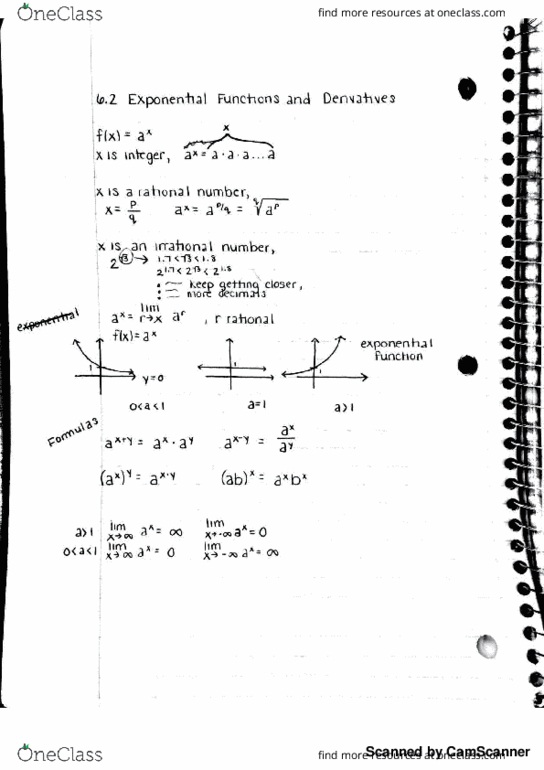 MATH 1700 Lecture 2: Exponential Functions and Derivatives thumbnail