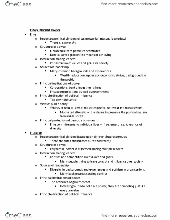 POLS 112 Lecture Notes - Lecture 2: Supremacy Clause, List Of Amendments To The United States Constitution thumbnail