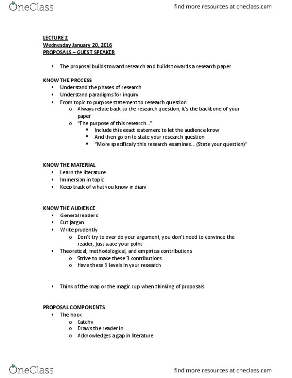 CRM 2303 Lecture Notes - Lecture 2: Thesis Statement, Jargon, Google Scholar thumbnail