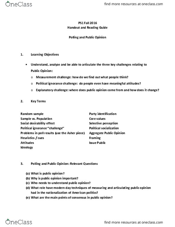 POL SCI 1 Chapter Notes - Chapter 11: Selective Perception thumbnail