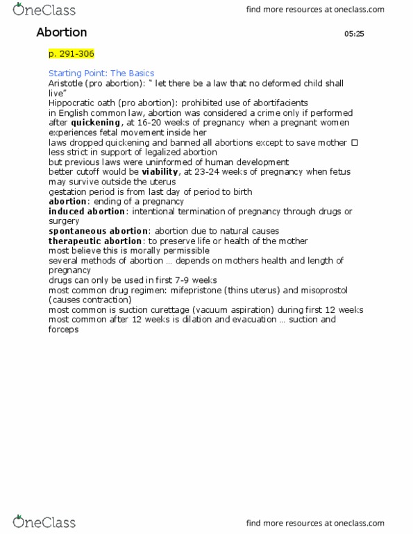 PHLB09H3 Chapter Notes - Chapter n/a: Childrens Hospital, Mifepristone, Newborn Screening thumbnail