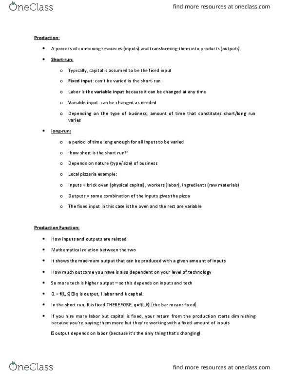 ECON 102 Lecture Notes - Lecture 17: Masonry Oven, Binary Relation, Marginal Product thumbnail