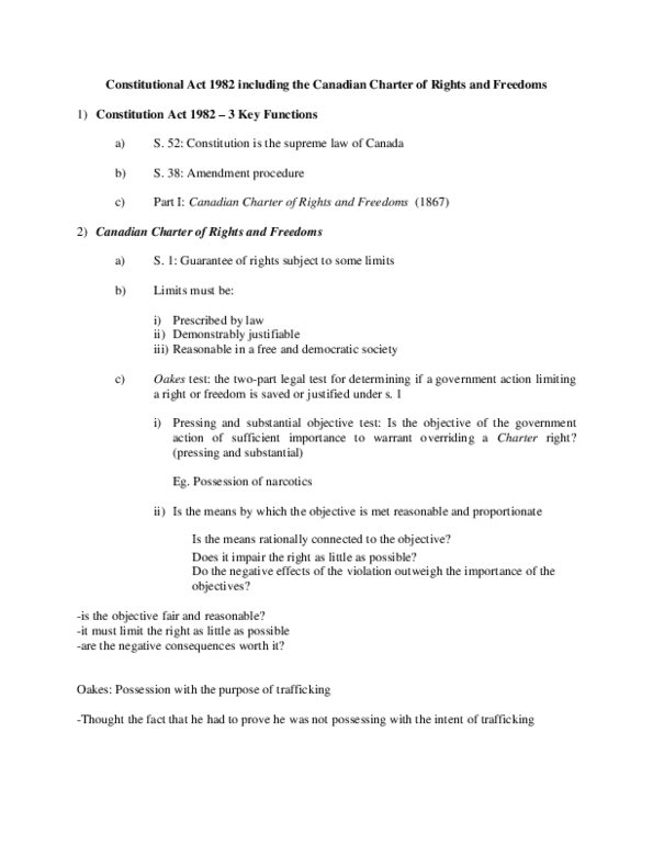 LWSO 203 Lecture Notes - Section 33 Of The Canadian Charter Of Rights And Freedoms, Jury Trial, October Crisis thumbnail