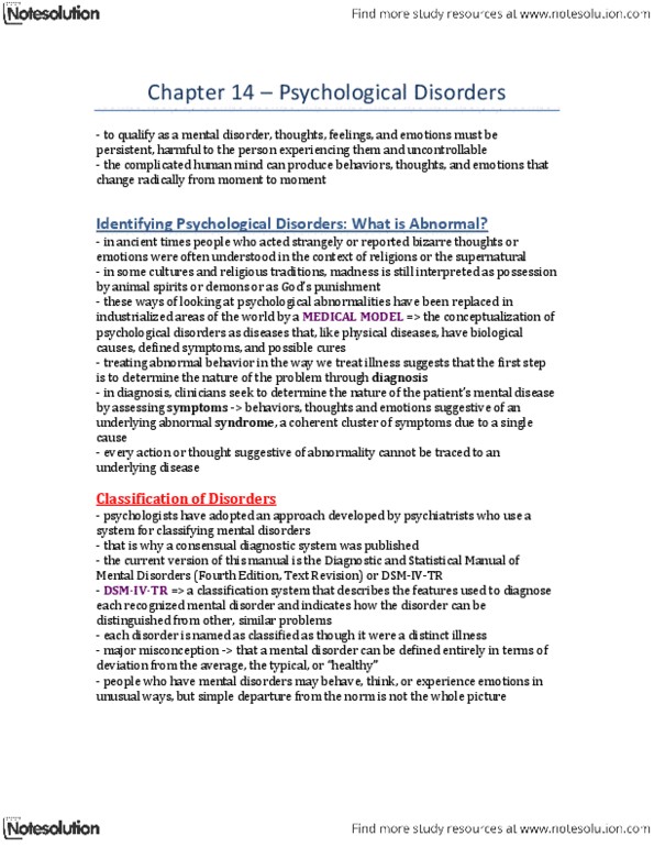 PSYA02H3 Lecture Notes - Heritability, Parietal Lobe, Postpartum Depression thumbnail