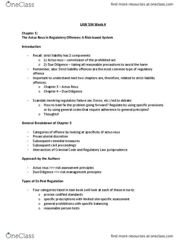 LAW 534 Lecture Notes - Lecture 4: The Employer, Dofasco, De Minimis thumbnail