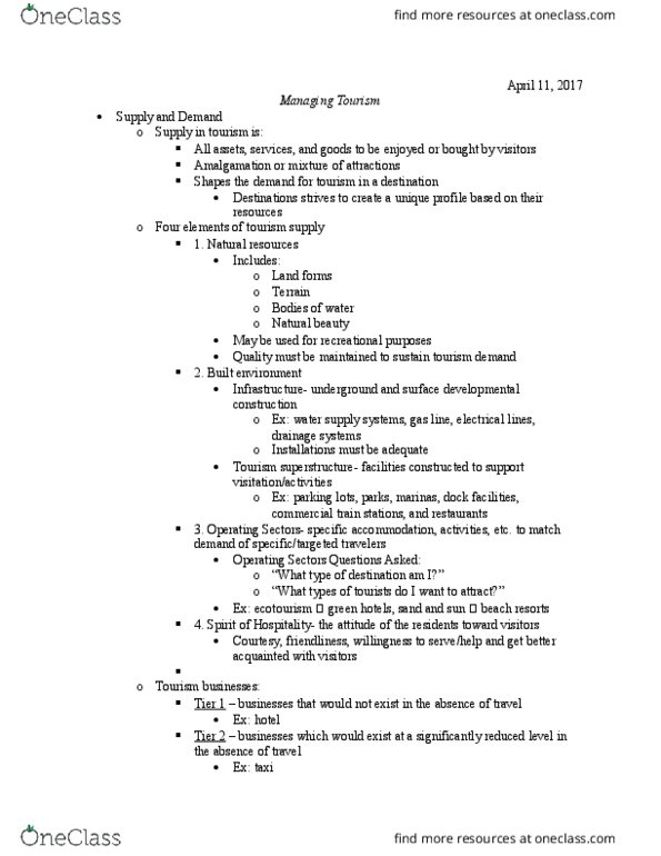 REC 351 Lecture Notes - Lecture 17: Human Resources, Fiscal Policy, Psychographic thumbnail