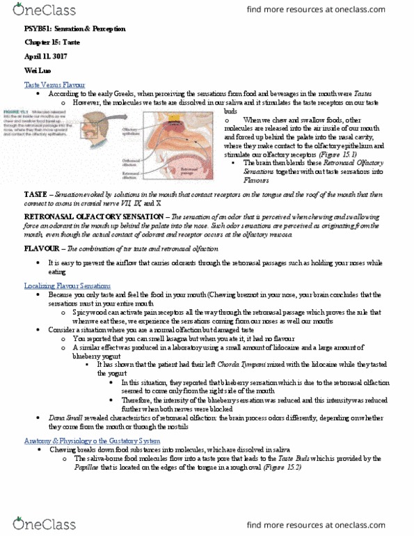 PSYB51H3 Chapter Notes - Chapter 15: Ion, Central Nervous System, Sodium Chloride thumbnail