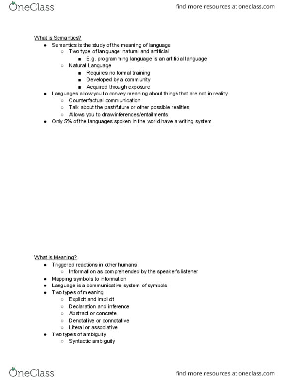 LIGN 130 Lecture Notes - Lecture 1: Syntactic Ambiguity thumbnail