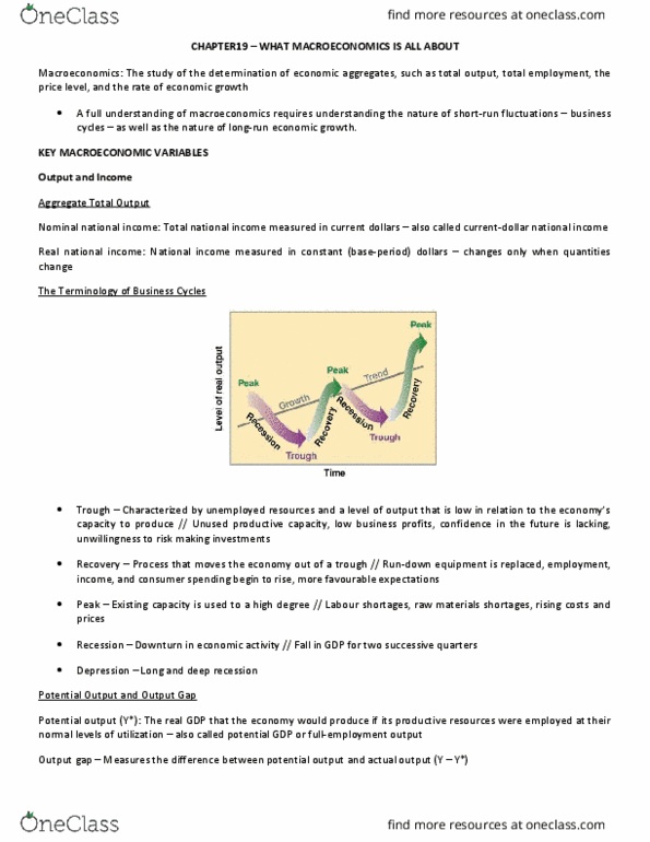 ECON 295 Chapter Notes - Chapter 19: Workforce Productivity, Nominal Interest Rate, North American Free Trade Agreement thumbnail