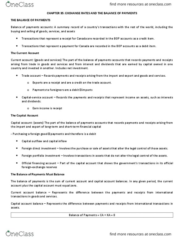 ECON 295 Chapter Notes - Chapter 20: Foreign Portfolio Investment, Shock Absorber, Longrun thumbnail