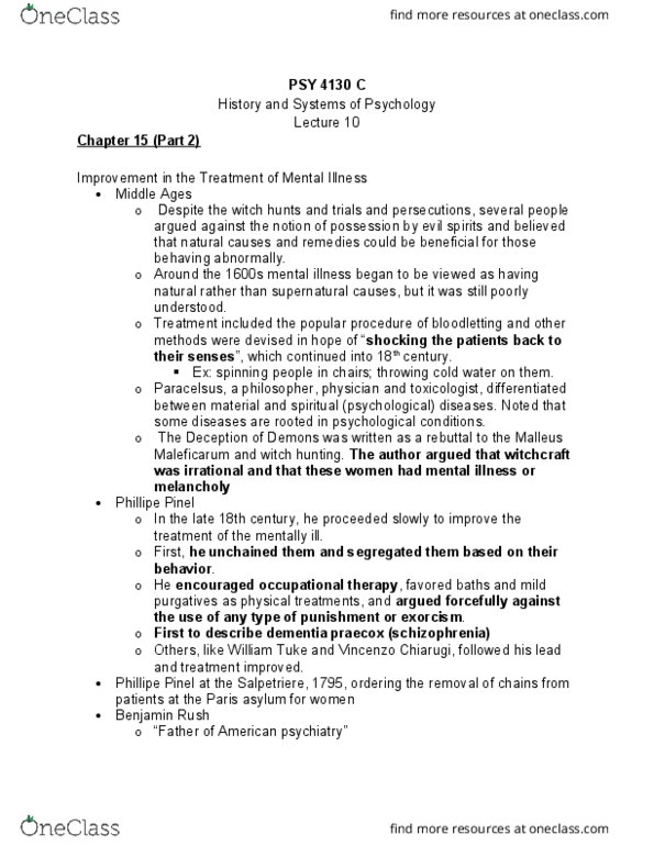 PSY 4130 Lecture Notes - Lecture 10: Genomics, Psychopharmacology, Pierre Janet thumbnail